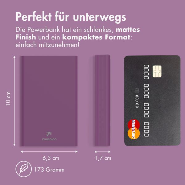 imoshion Ultra Series Powerbank 10.000 mAh - Bordeaux
