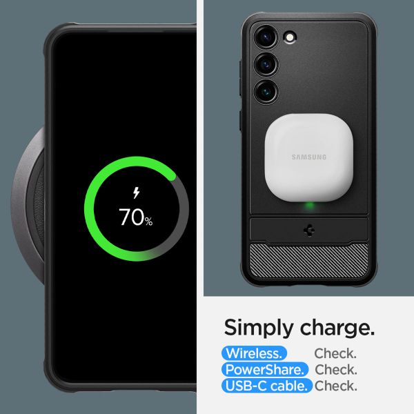 Spigen Rugged Armor™ Case für das Samsung Galaxy S23 - Schwarz