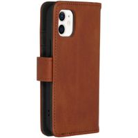 imoshion Luxuriöse Klapphülle Apple iPhone 12 Mini - Braun