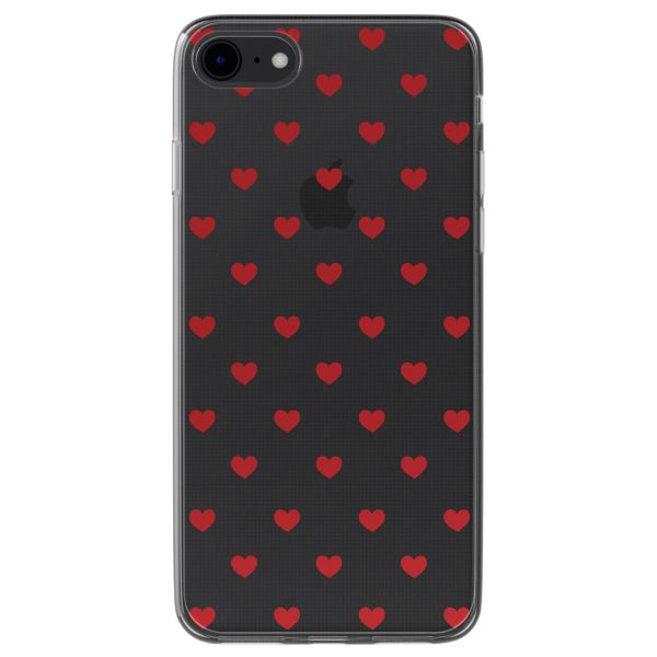 imoshion Design Hülle iPhone SE (2022 / 2020) / 8 / 7 - Red Hearts