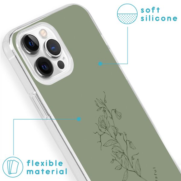 imoshion Design Hülle für das iPhone 13 Pro - Floral Green