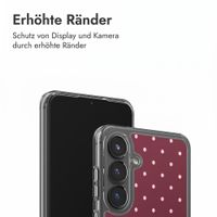 imoshion Design Hülle Samsung Galaxy S25 - Polka Dot Bordeaux