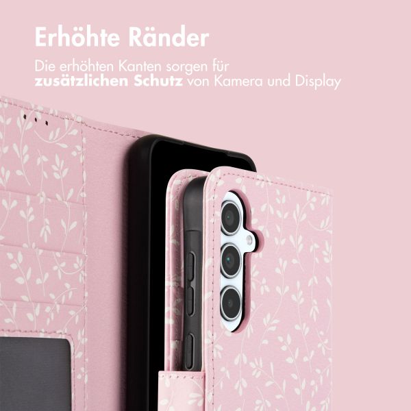 imoshion Design Klapphülle Samsung Galaxy A35 - Pink Bazaar Flowers