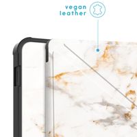 imoshion Design Klappbare Klapphülle Kobo Libra 2 / Tolino Vision 6 - White Marble