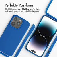 imoshion SilikonHülle mit Band Apple iPhone 14 Pro - Blau