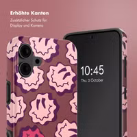 Selencia Vivid Rückabdeckung mit MagSafe iPhone 16 - Wavy Smiley Pink