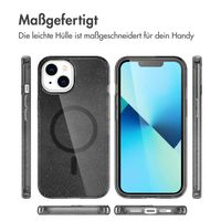 imoshion Sparkle Back Cover mit MagSafe Apple iPhone 14 - Glitter Schwarz