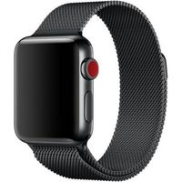 WiWu Milanaise-Armband für die Apple Watch Series 1 bis 10 / SE / Ultra (2) (44/45/46/49 mm) - Schwarz