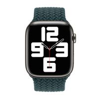 Apple Geflochtenes Solo Loop für  Apple Watch Series 1 - 9 / SE (38/40/41 mm) | Series 10 / 11 (42 mm) - Größe 5 - Rainforest