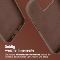 Accezz MagSafe Leather Backcover Apple iPhone 14 Pro - Kaffeebraun