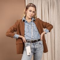 Selencia Hülle Schlangenleder mit Band Apple iPhone SE (2022 / 2020) / 8 / 7 / 6s