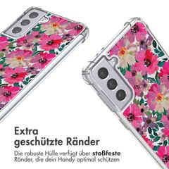 imoshion Design Hülle mit Band Samsung Galaxy S21 Plus - Flower Water