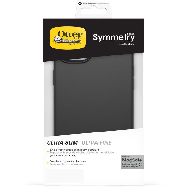 OtterBox Symmetry Backcover MagSafe für das iPhone 15 Plus - Schwarz