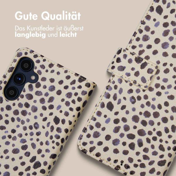 imoshion Design Klapphülle Samsung Galaxy A34 (5G) - Black And White Dots