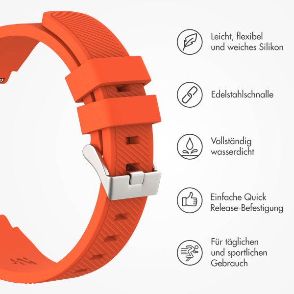 imoshion Flexibles Silikonarmband - Universeller 20-mm-Anschluss - Orange