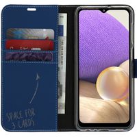 Accezz Wallet TPU Klapphülle Samsung Galaxy A32 (5G) - Dunkelblau