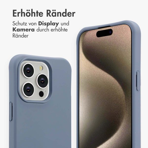 imoshion Color Backcover mit abnehmbarem Handykette und MagSafe Apple iPhone 15 Pro Max - Ash Blue