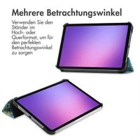 imoshion Design Trifold Klaphülle Apple iPad Mini 7 (2024) / iPad Mini 6 (2021) - Green Plant