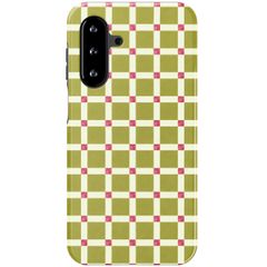 Selencia Vivid Back Cover Samsung Galaxy A18 (4G) / A17 (4G/5G) - Check This Olive