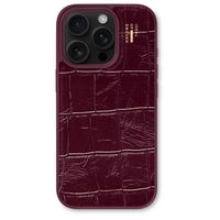 iDeal of Sweden MagSafe-Hülle aus veganem Leder Apple iPhone 16 Pro - Fine Wine Croco