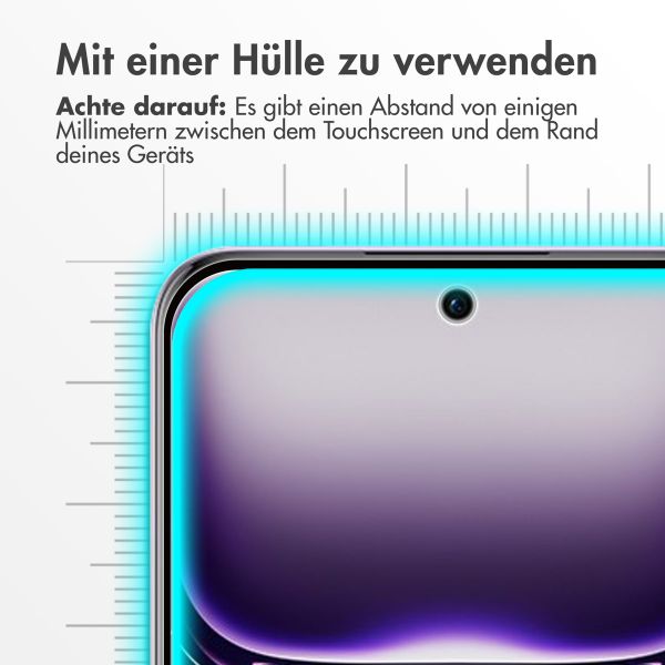 Accezz Screen Protector aus gehärtetem Glas für das Oppo Reno 12 Pro