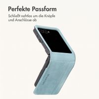 imoshion Luxuriöse Klapphülle Samsung Galaxy Z Flip 8 - Hellblau