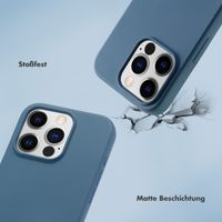 Selencia Back Cover mit Luxuriöser Handschlaufe Apple iPhone 15 Pro - Blau