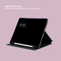 Selencia Vivid Klapphülle für das iPad Air 11 Zoll (2024) M2 / Air 5 (2022) / Air 4 (2020) - Marble Plum