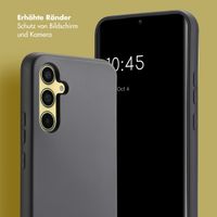 Selencia Back Cover mit luxuriöser Handschlaufe für das Samsung Galaxy A54 (5G) - Schwarz