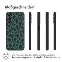 imoshion Design Hülle für das Samsung Galaxy A14 (5G/4G) - Leopard - Grün / Schwarz