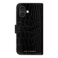 iDeal of Sweden Magnet Wallet+ Klapphülle Apple iPhone 16 - Black Croco