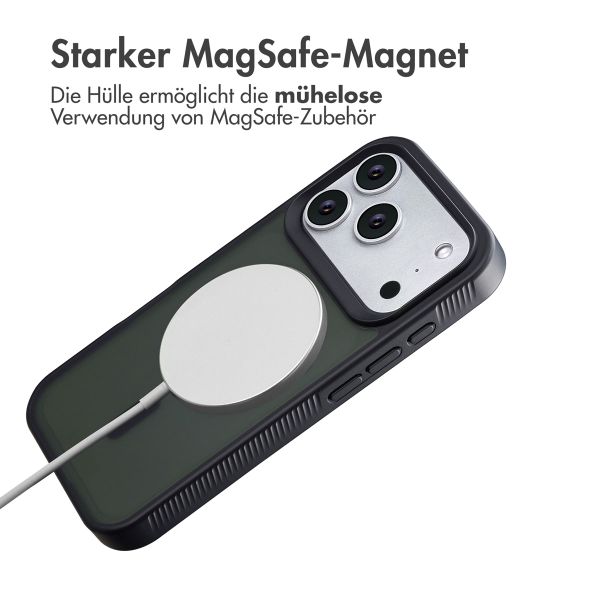 Accezz Rugged Frosted Back Cover mit MagSafe Apple iPhone 17 Pro Max - Schwarz
