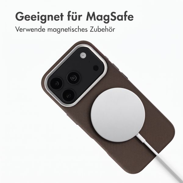 Accezz Mesh Backcover mit MagSafe Apple iPhone 17 Pro Max - Braun