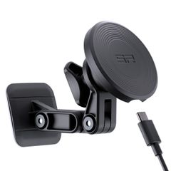 SP Connect SP Charging Adhesive Mount Pro SPC+ – Selbstklebender Handyhalter mit Ladefunktion – Geeignet für SPC+ Hüllen – Schwarz