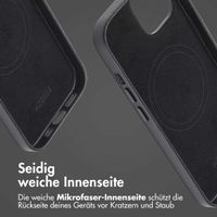 Accezz MagSafe Leather Backcover für das Apple iPhone 13 - Onyx Black