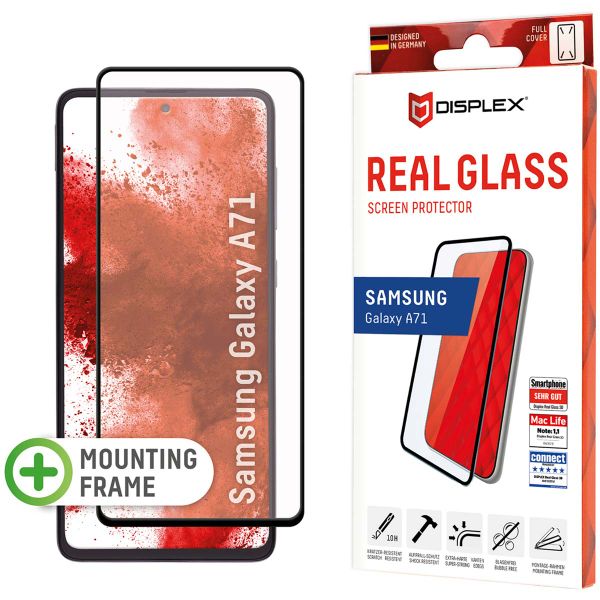 Displex Bildschirmschutzfolie Real Glass Full Cover für das Samsung Galaxy A71