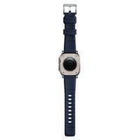 Nomad Robustes Armband FKM für das  Apple Watch Series 1 t/m 11 / SE / Ultra (44/45/46/49 mm) - Silber / Blau