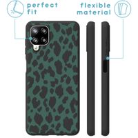 imoshion Design Hülle Samsung Galaxy A12 - Leopard - Grün / Schwarz