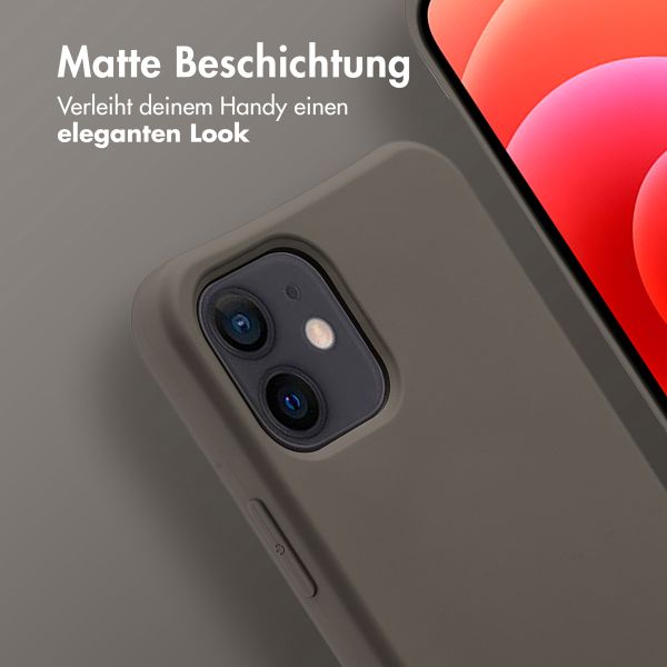 imoshion Color Backcover mit abnehmbarem Handykette und MagSafe Apple iPhone 12 (Pro) - Black Coffee