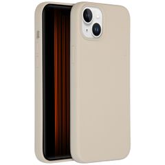 Accezz Liquid Silikoncase für das iPhone 15 Plus - Stone