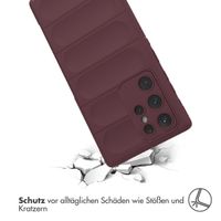 imoshion EasyGrip Backcover Samsung Galaxy S22 Ultra - Aubergine