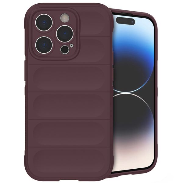 imoshion EasyGrip Back Cover für das iPhone 14 Pro - Aubergine