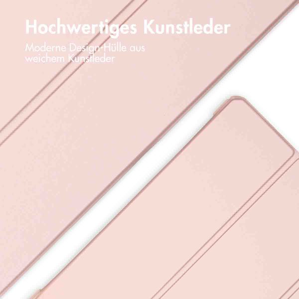 imoshion Trifold Hardcase Klapphülle Apple iPad Air 11 Zoll (2025) M3 / (2024) M2 / Air 5 (2022) / Air 4 (2020) - Rosa