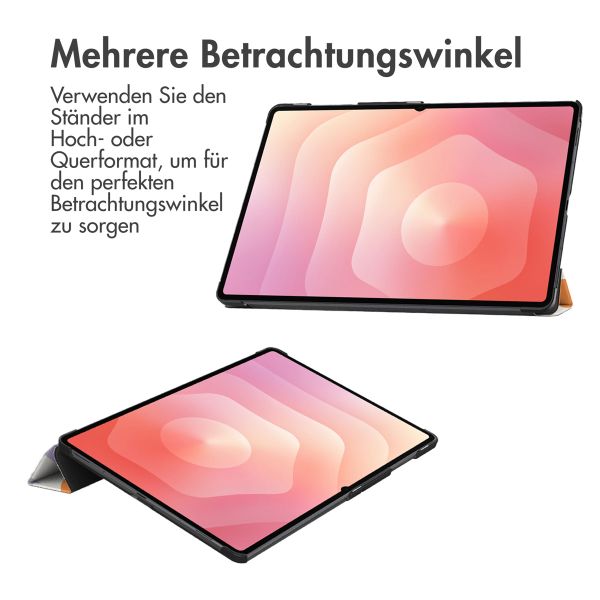 imoshion Design Trifold Klaphülle Samsung Galaxy Tab S11 Ultra - Flowers Distance