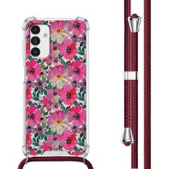 imoshion Design Hülle mit Band Samsung Galaxy A13 (5G) - Flower Water