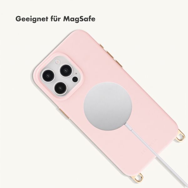 Selencia Rivièra Backcover mit MagSafe mit abnehmbaren Haken Apple iPhone 15 Pro Max - Sorbet Pink