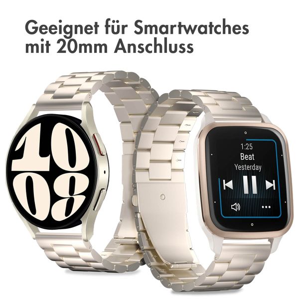 imoshion Edelstahlarmband -   Universelle 20 mm Anschluss - Starlight