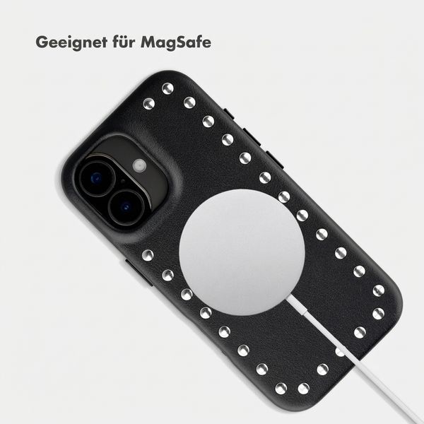 Selencia Studs Backcover mit MagSafe Apple iPhone 17 - Velvet Black