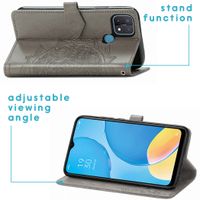 imoshion Mandala Klapphülle Oppo A15 - Grau