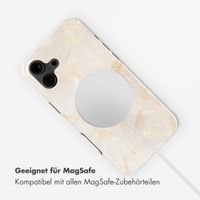 Selencia Vivid Rückabdeckung mit MagSafe Apple iPhone 16 - Golden Beige Marble